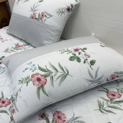 1 ga chun chần bông sz 180cm x 200cm + 2 vỏ gối nằm sz 45cm x 65cm