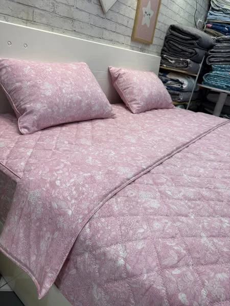 Bộ chăn ga gối trần bông mẫu hoa hồng Modal bột gỗ sồi Hàn Quốc vải Modal bột gỗ sồi