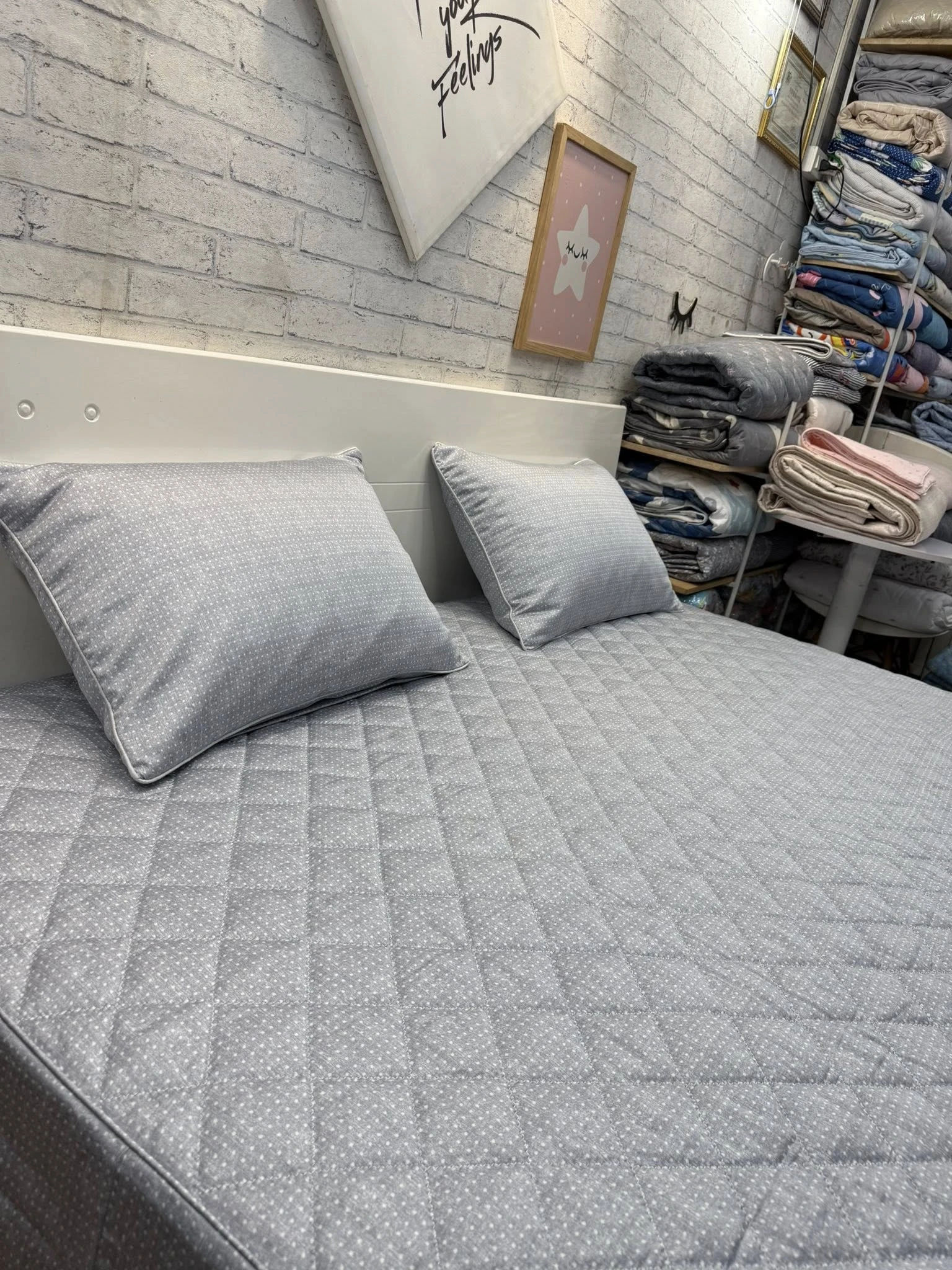 Set 1 Ga chun trần + 2 Vỏ gối 45*65cm vải modal Hàn Quốc