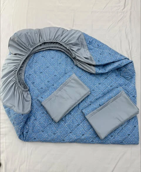 Set 1 ga chun chần bông 180cm x 200cm + 2 vỏ gối nằm 45cm x 65cm