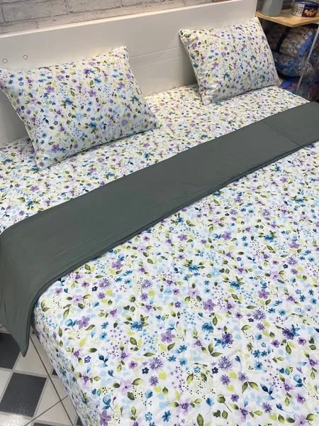 Bộ chăn ga gối mẫu hoa nhí Lụa Modal Hàn Quốc