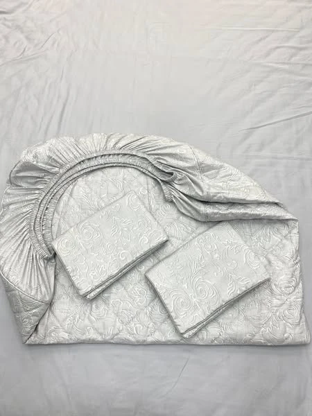 Bộ chăn ga gối mẫu hoa ghi hoàng gia Lụa Modal Hàn Quốc