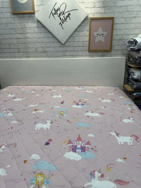 Bộ chăn ga gối mẫu pony Hồng Lụa Modal Hàn Quốc