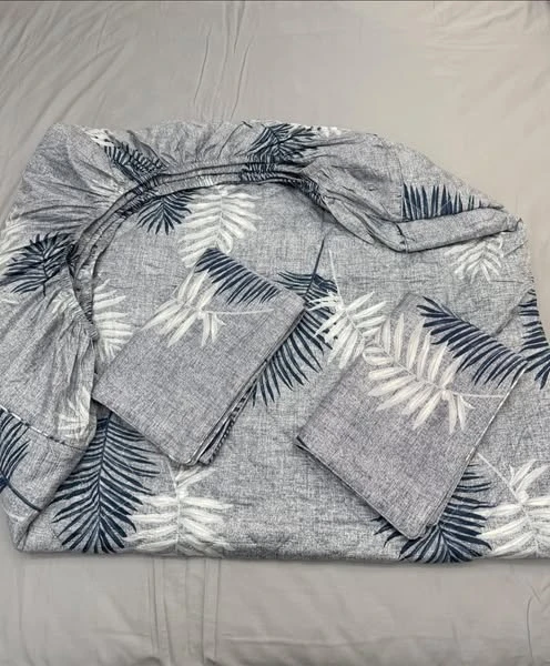 Set 1: ga chun chần bông sz 160cm x 200cm + 2 vỏ gối nằm sz 45cm x 65cm