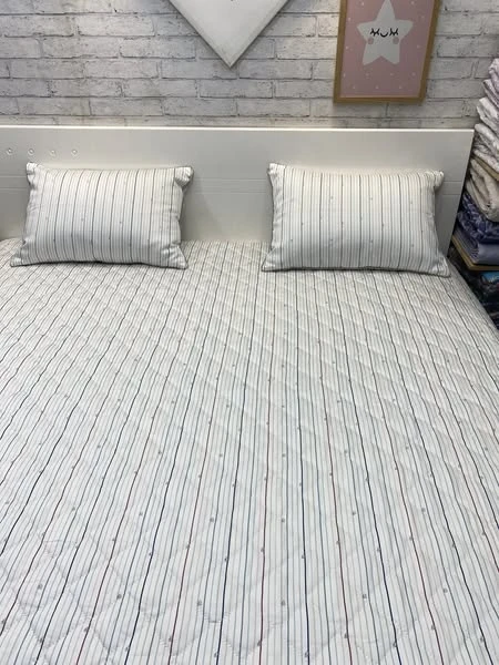 Set gồm 1 ga chun chần bông Modal + 2 vỏ gối nằm 45*65cm