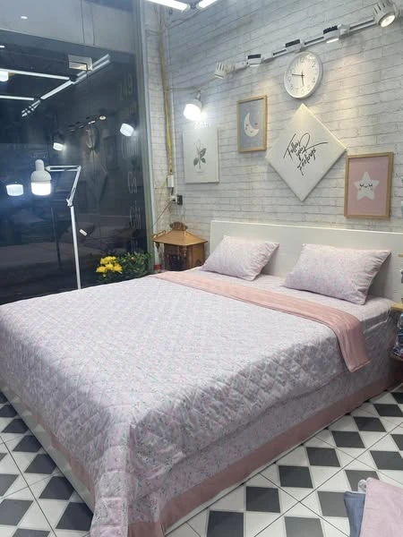 Bộ chăn ga gối Lụa Modal Hàn Quốc nhí hồng