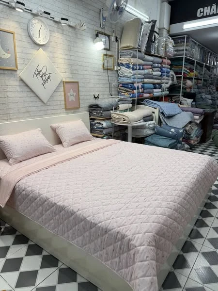 Bộ chăn ga gối Lụa Modal Hàn Quốc nhí hồng xinh