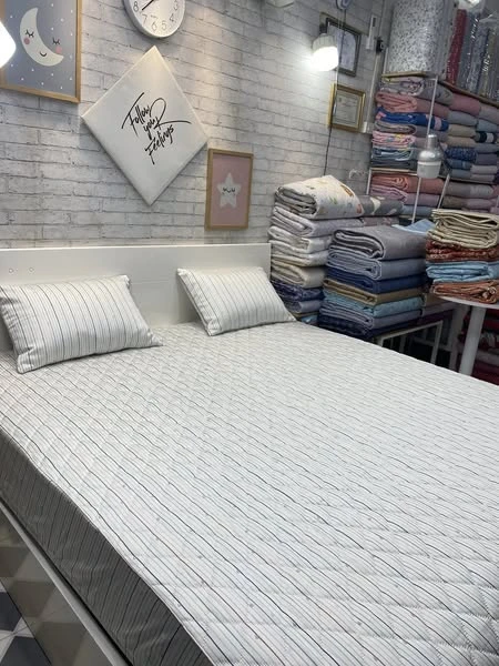 Set gồm 1 ga chun chần bông Modal + 2 vỏ gối nằm 45*65cm