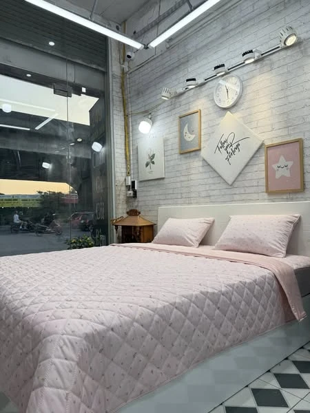 Bộ chăn ga gối Lụa Modal Hàn Quốc nhí hồng xinh