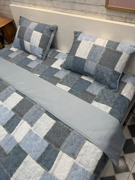 Bộ chăn ga gối cotton Hàn Quốc Caro xjnh lắm ạ.