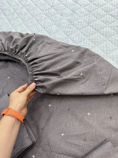 Ga chun Cotton không trần Bling bling màu xám sang chảnh