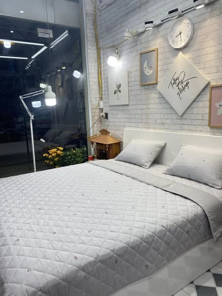 Bộ chăn ga gối Lụa Modal Hàn Quốc tone nhẹ dịu