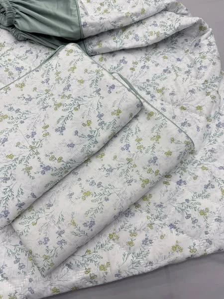 Set 1 ga chun chần bông sz 150cm x 200cm x  2 vỏ gối nằm sz 45cm X 65cm