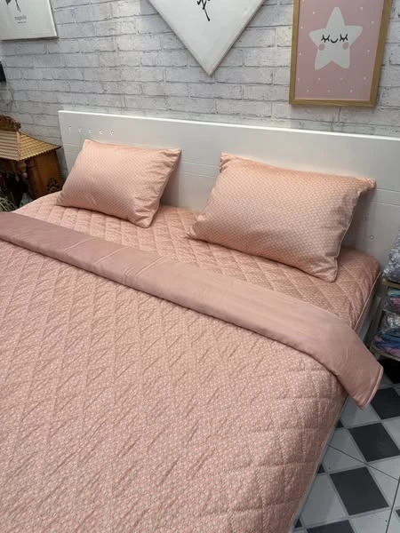 Bộ chăn ga gối cotton Hàn Quốc mẫu cá vàng