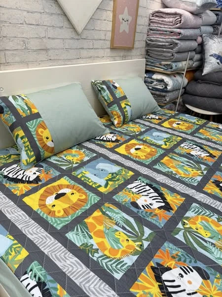 Sale 1 ga chun chần bông cotton sz 180cm x 200cm + 2 Vỏ gối 45*65cm