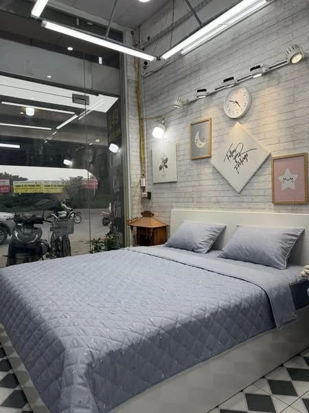 Bộ chăn ga gối cotton Hàn Quốc hoa nhí ghi xjnh lắm ạ