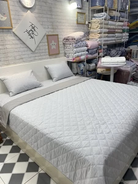 Bộ chăn ga gối cotton Hàn Quốc hoa nhí ghi sáng xjnh lắm ạ