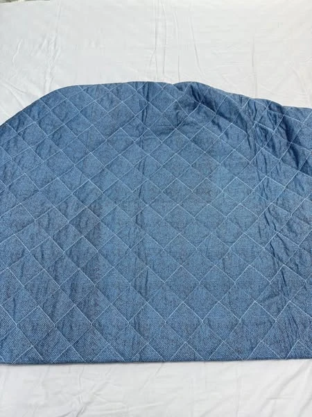 Sale 1 ga chun chần bông cotton sz 160cm x 200cm + 2 Vỏ gối 45*65cm mẫu xanh chân phối