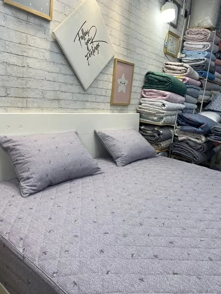 Bộ chăn ga gối Lụa Modal Hàn Quốc mẫu hoa nền tím