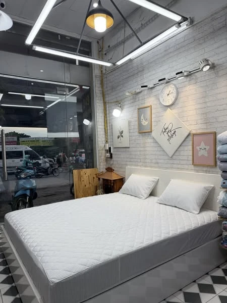 Sale 1 ga chun chần bông lụa modal sz 180cm x 200cm + 2 Vỏ gối 45*65cm kẻ kem