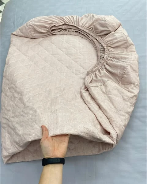 Set mẫu lụa Vân Hồng cam nhạt xjnh