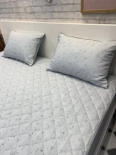 Bộ chăn ga gối Lụa Modal Hàn Quốc họa tiết ghi xinh