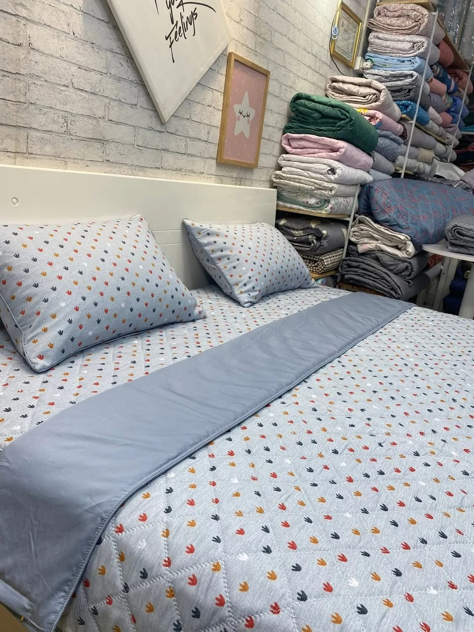 Bộ chăn ga gối Lụa Modal Hàn Quốc mũi tên xinh