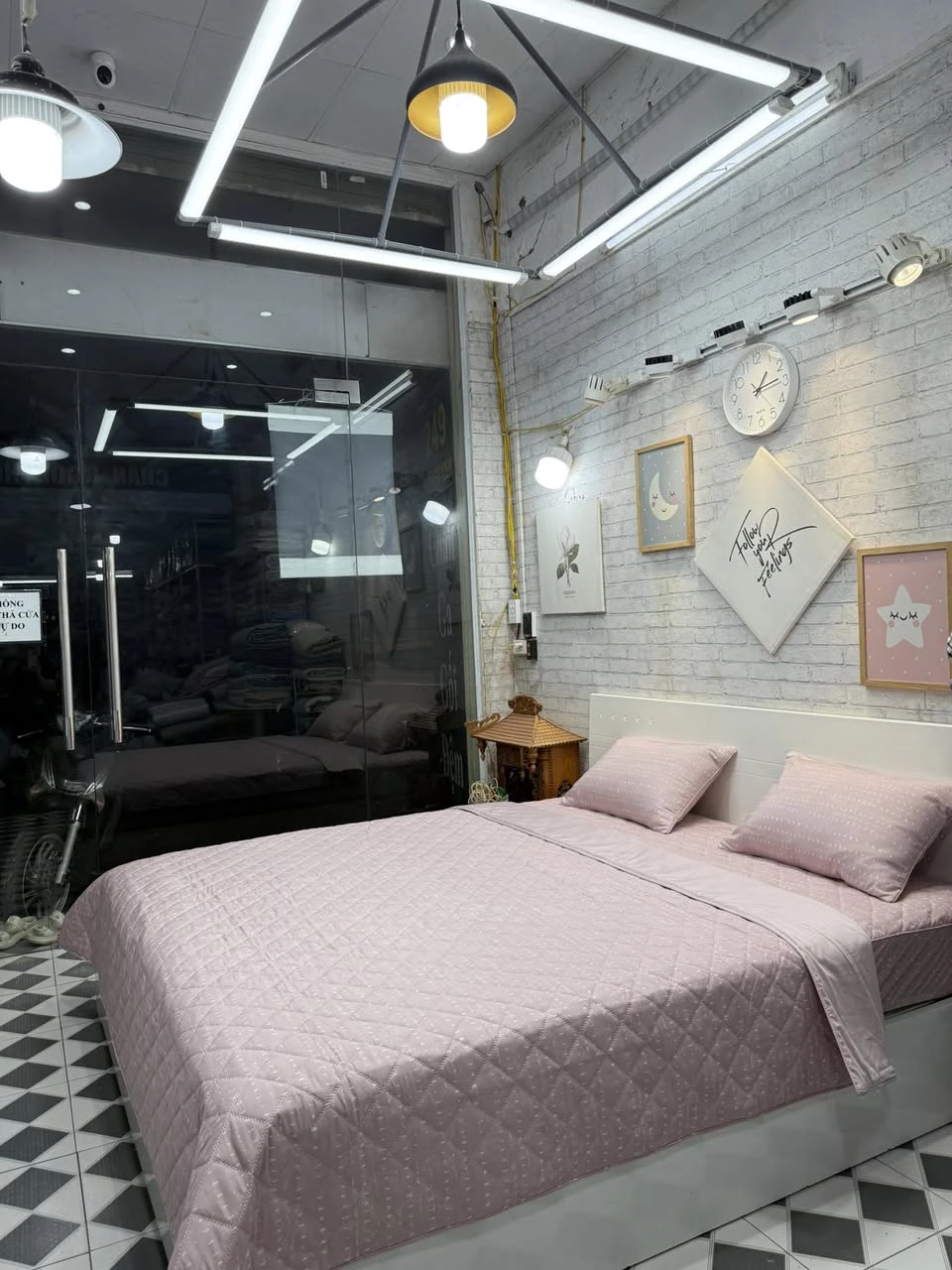 Bộ chăn ga gối Lụa Modal Hàn Quốc Hồng tím pastel  xjnh yêu lắm ạ.