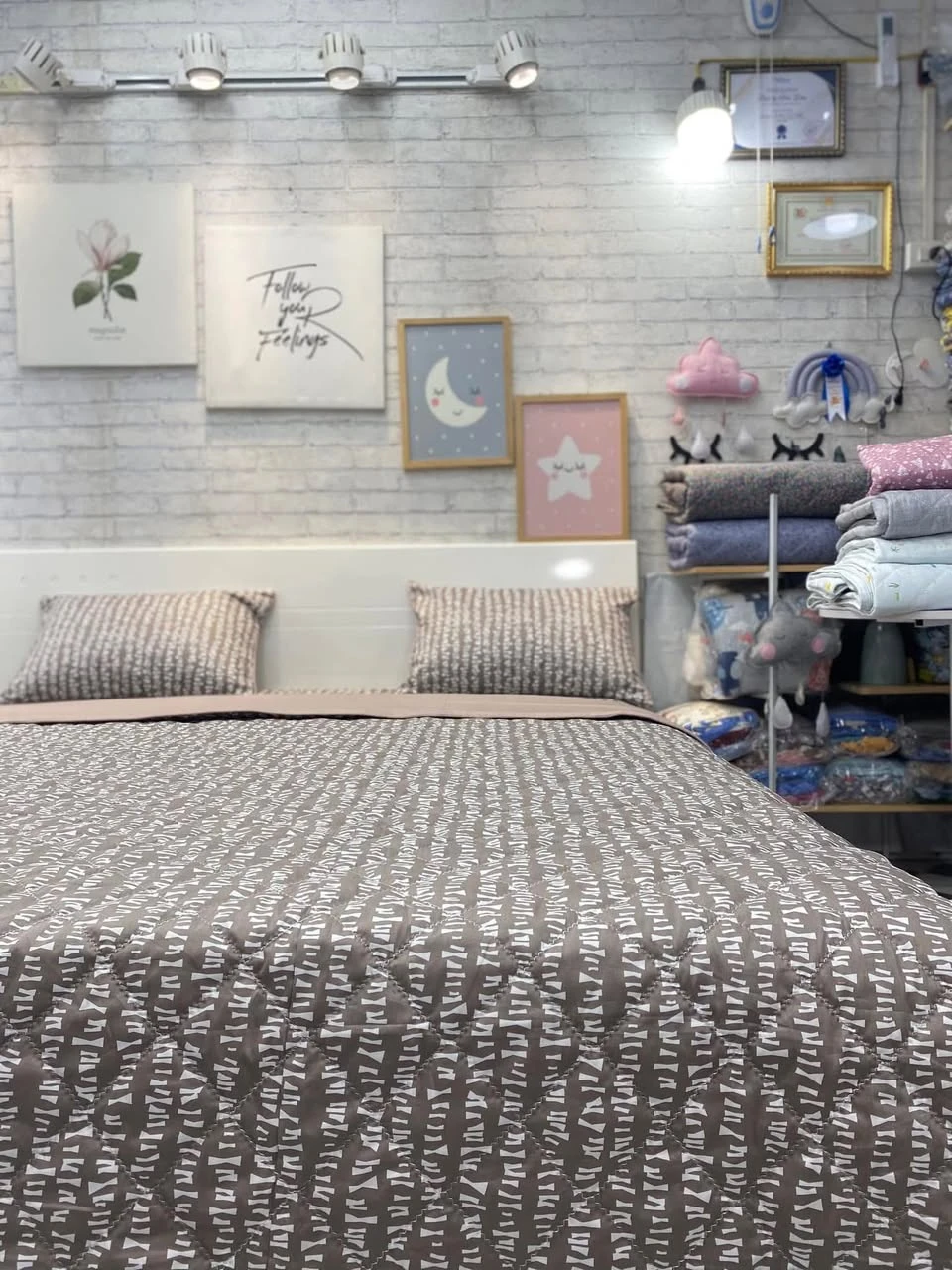 Bộ chăn ga gối phủ cotton Hàn Quốc nổi bật