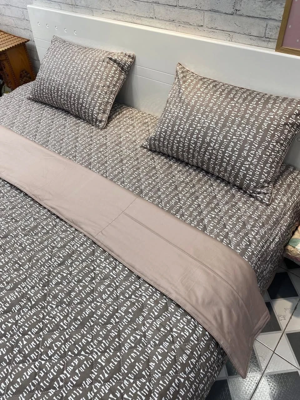 Bộ chăn ga gối phủ cotton Hàn Quốc nổi bật