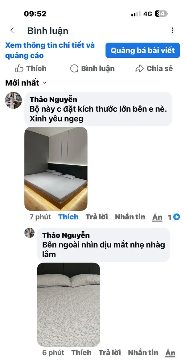 Các c đặt giường ngoại cỡ yên tâm nhé .  Cỡ giường như mẫu 2m8 x 2m đấy ạ.  Ga bên em sản xuất riêng vừa đẹp lắm ạ.