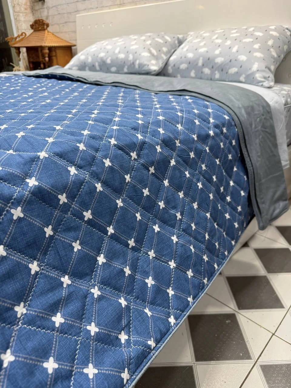 Chăn đơn trần bông đắp 4 mùa, ứng dụng cao nha