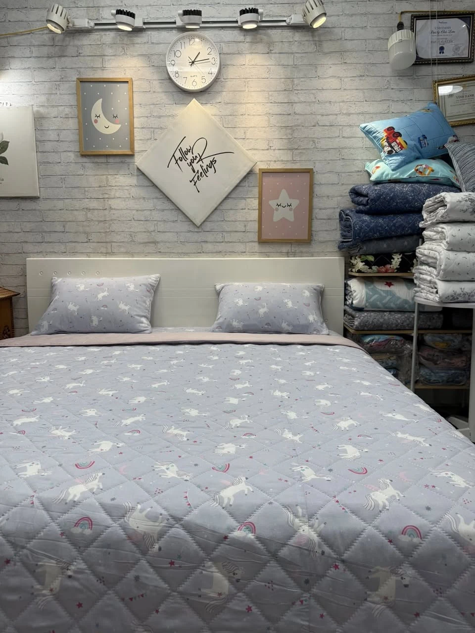 Bộ chăn ga gối Lụa Modal Hàn Quốc pony tím xjnh xắn .