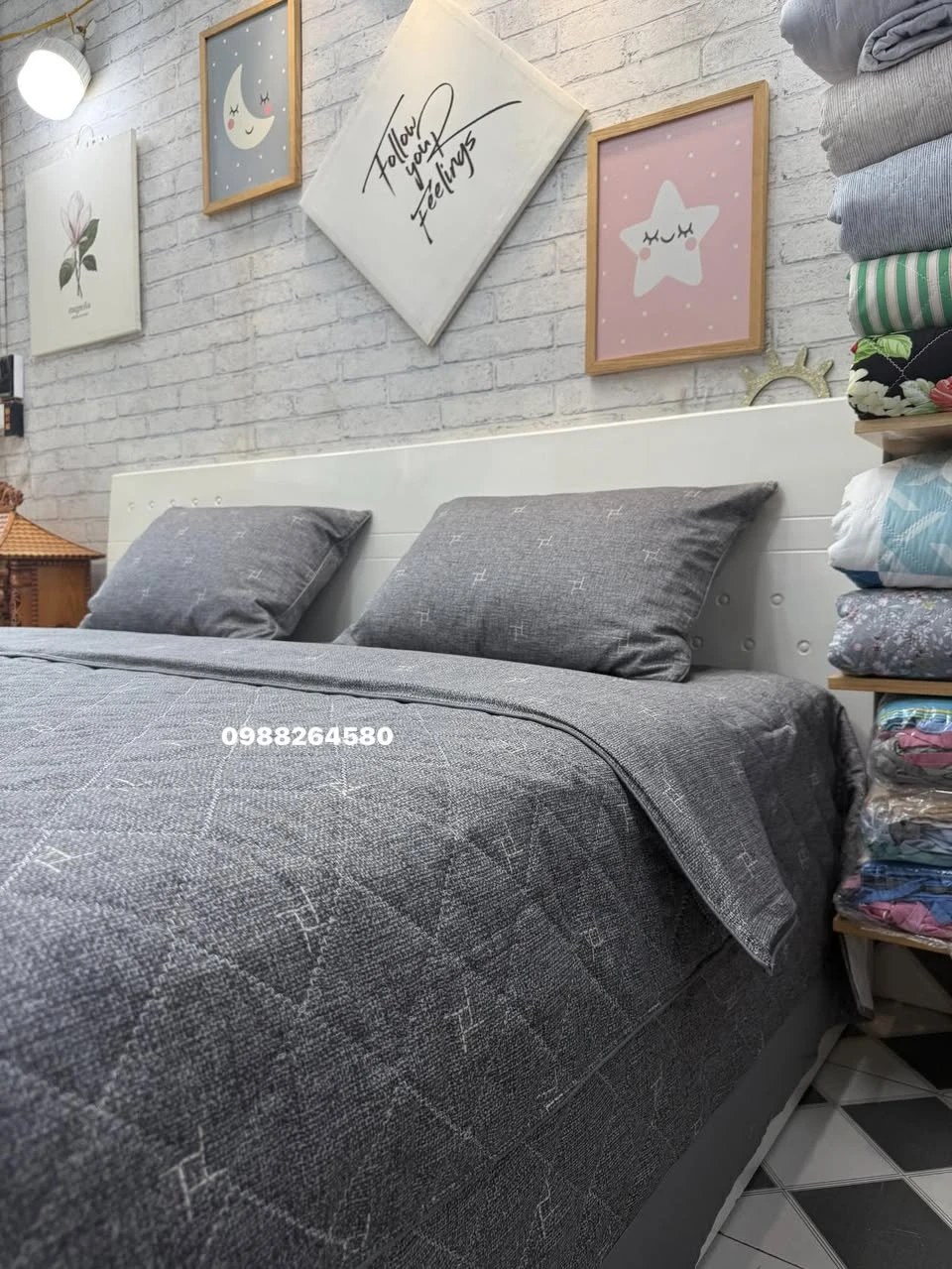 Bộ chăn ga gối Lụa Modal Hàn Quốc Set ga phủ này rất sang các chị ơi.