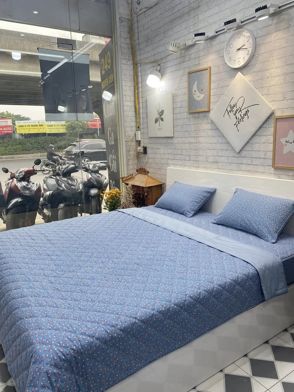 Bộ chăn ga gối cotton Hàn Quốc mẫu nấm