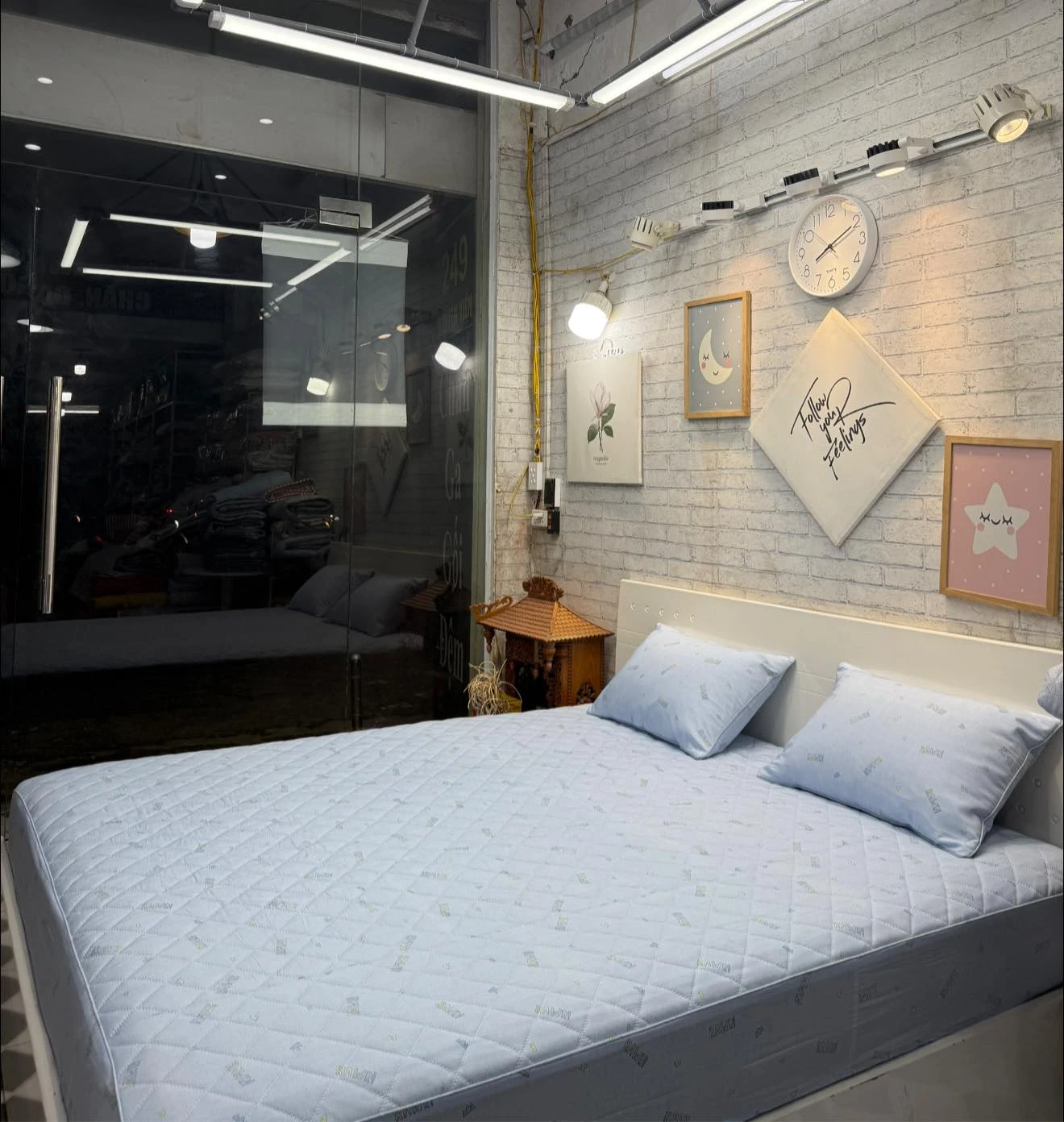 Bộ chăn ga gối Lụa Modal Hàn Quốc họa tiết RAWRI