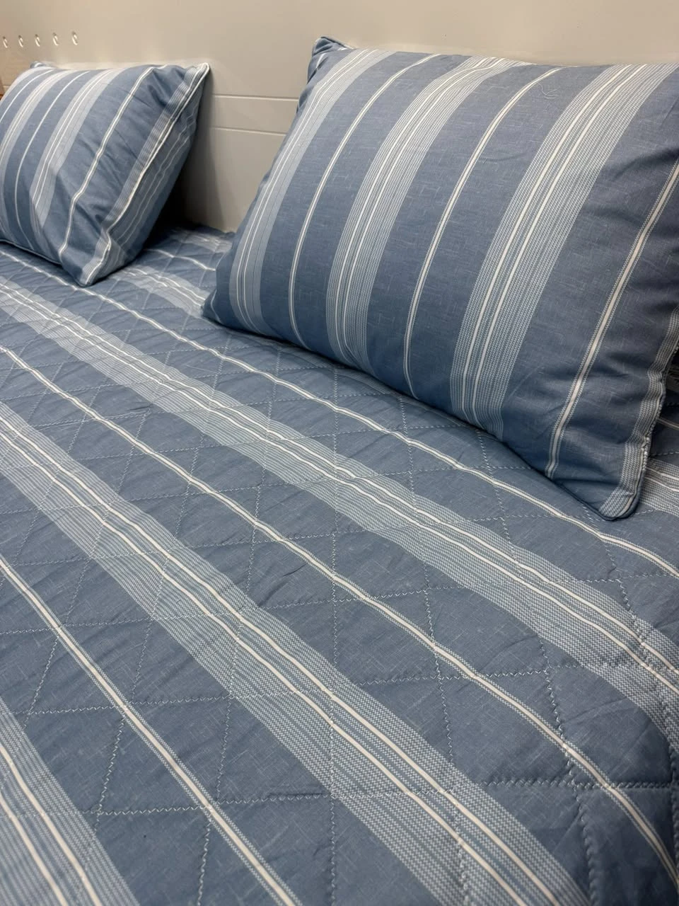 Set kẻ  xanh vải Cotton Hàn Quốc mềm mịn mát, số lượng ít nha.