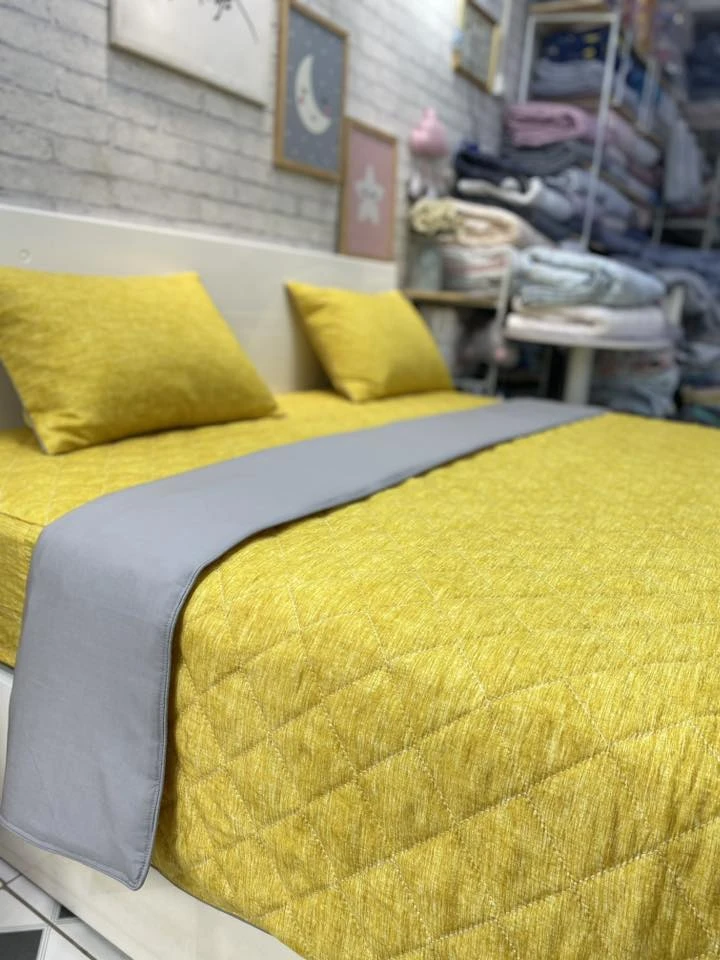 Bộ chăn ga gối Lụa Modal Hàn Quốc Vân vàng  xjnh lắm ạ.