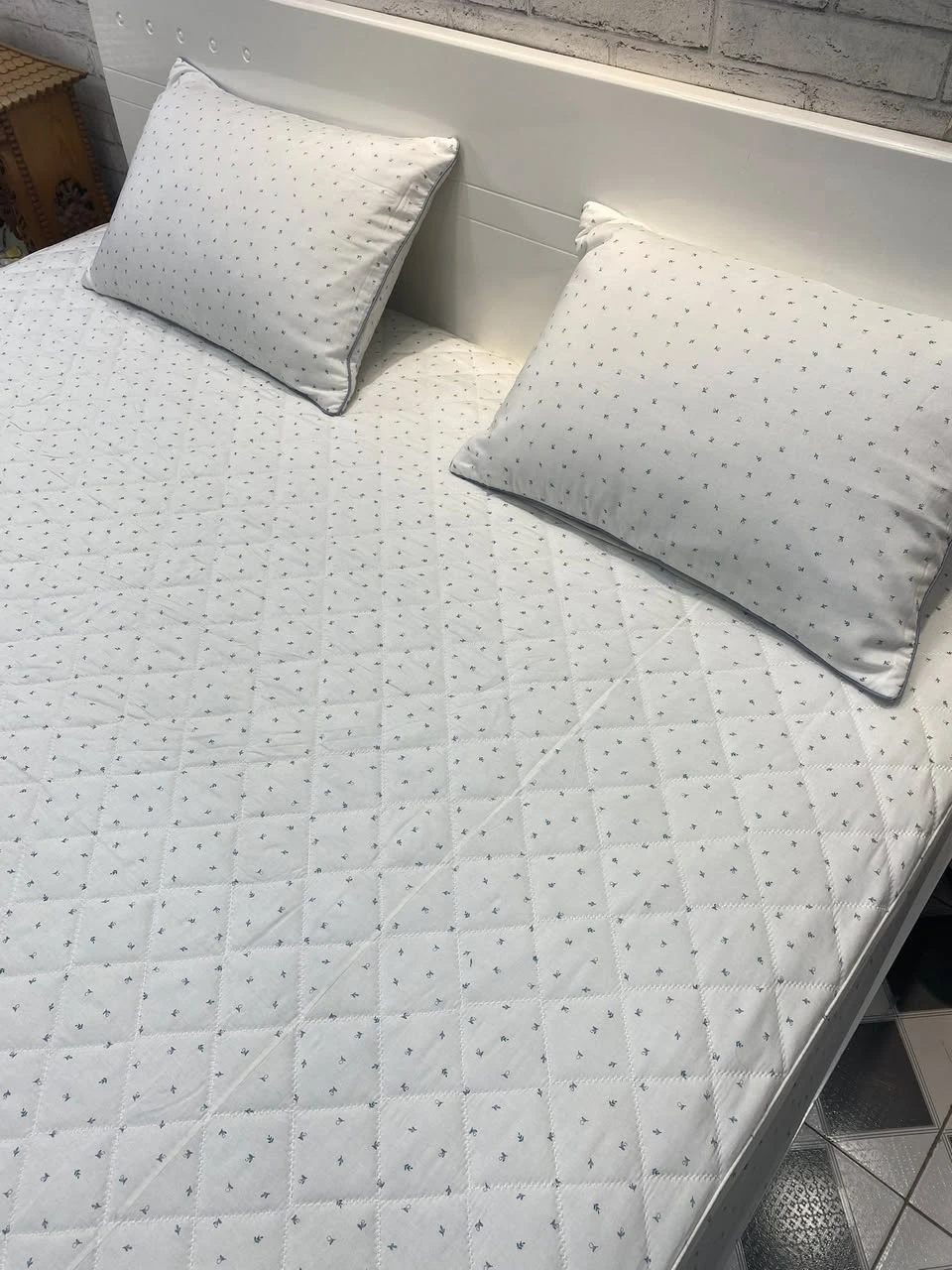 Bộ chăn ga gối Lụa Modal Hàn Quốc set lá nhí nền kem xjnh xắn lắm ạ