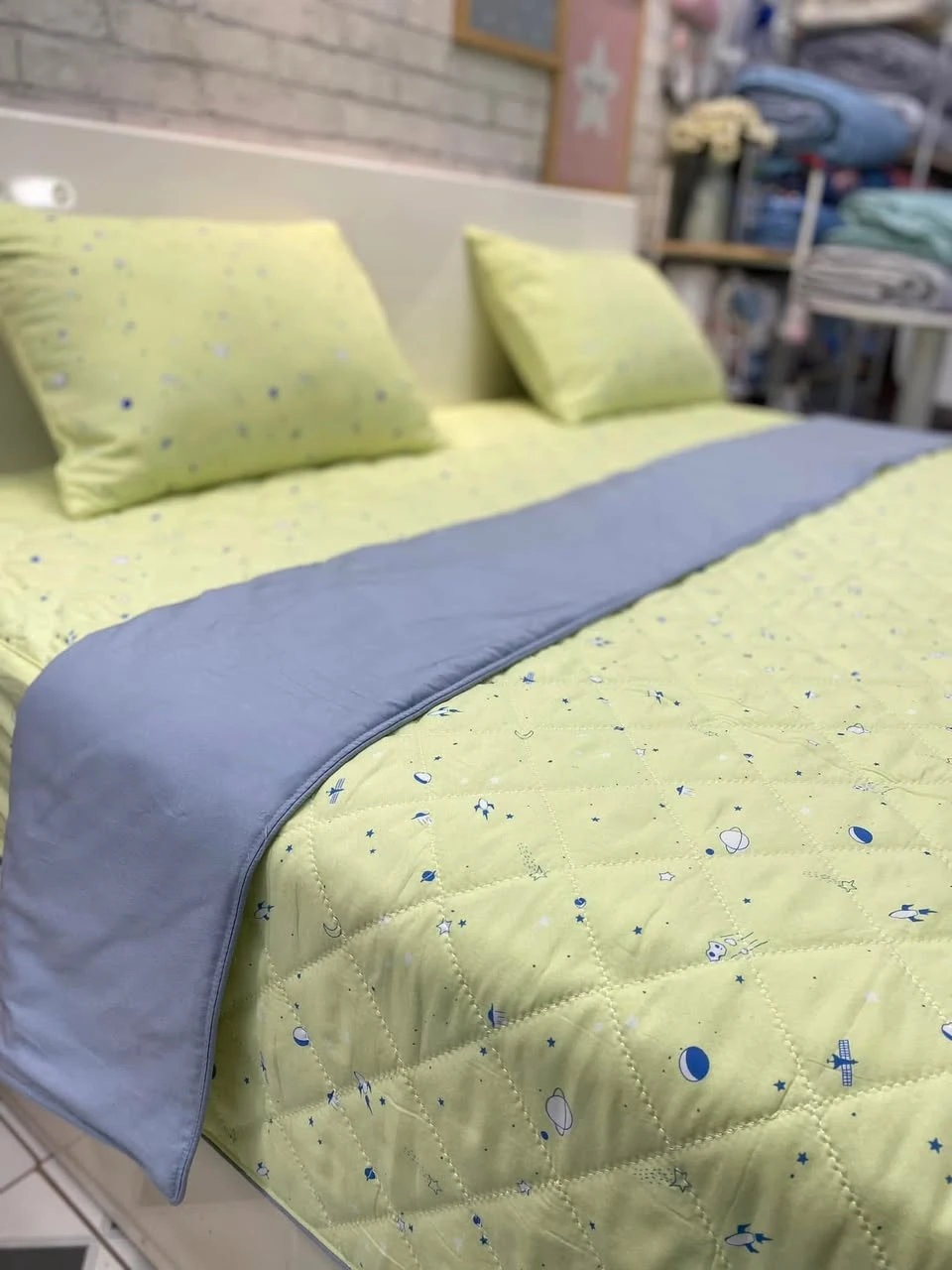 Bộ chăn ga gối Lụa Modal Hàn Quốc vũ trụ