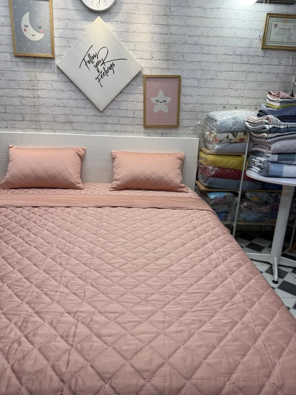 Bộ chăn ga gối Lụa Modal Hàn Quốc mẫu Tencel màu ngọt ngào lắm ah.