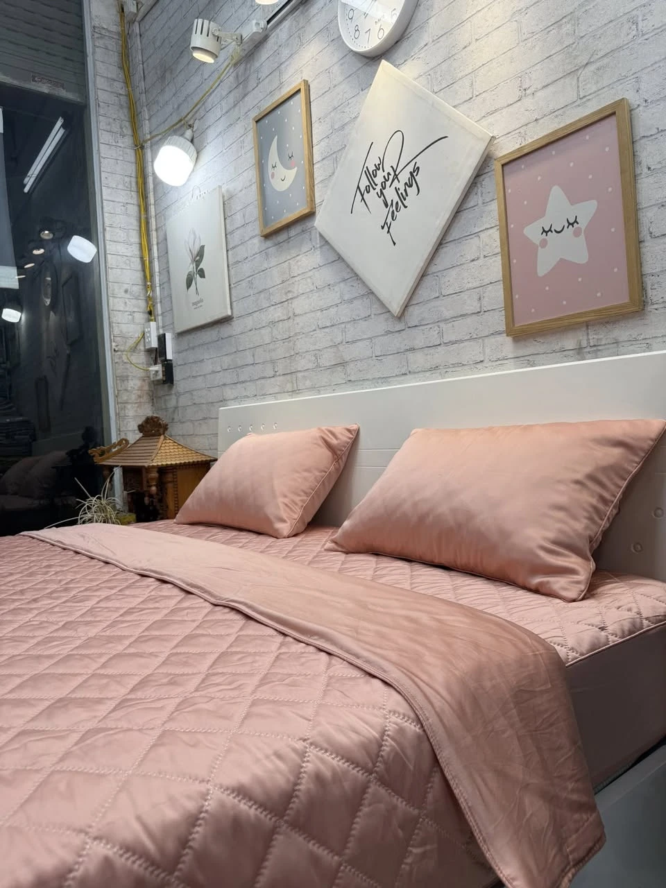 Bộ chăn ga gối Lụa Modal Hàn Quốc mẫu Tencel màu ngọt ngào lắm ah.