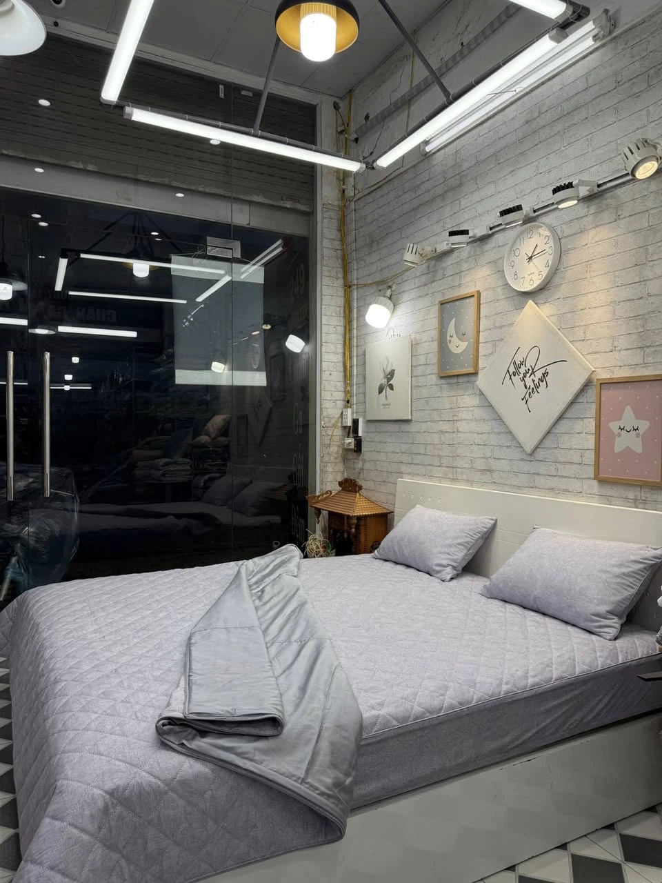 Bộ chăn ga gối Lụa Modal Hàn Quốc Hoa chìm nền ghi xjnh lắm ah…