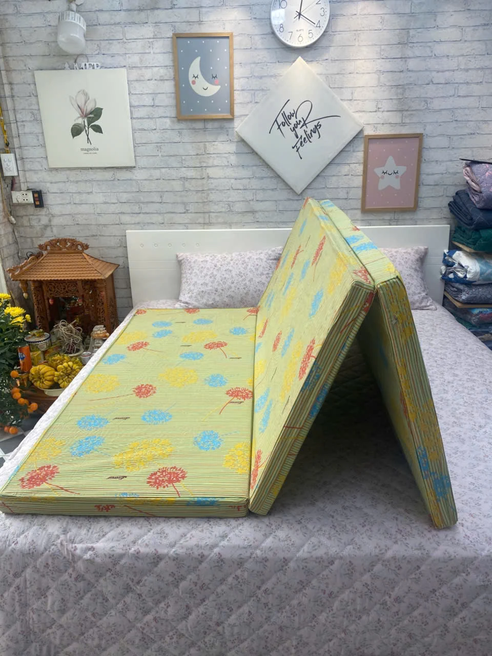 Đệm bông ép 3 tấm thoáng khí Everest